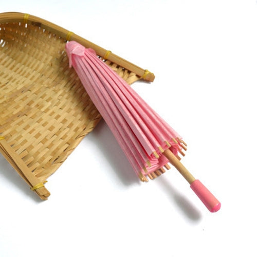 Indoor Aerial Creative Background Layout Corridor Classroom Paper Umbrella Hanging Wall Decoration, Diameter: 40cm (Pink)