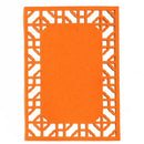 School Stereo Colorful Thick Non-woven Background Pad Decoration Materials, Size: 40x28cm (Orange)