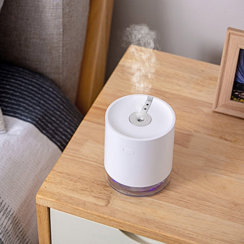 USB Smart Induction Ultrasonic Spray Humidifier with LED Indicator (White)