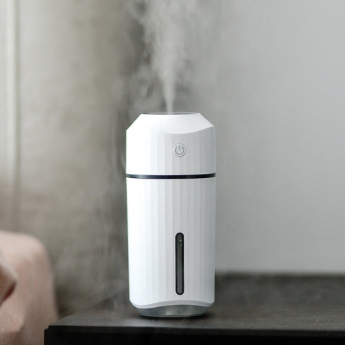 Large Capacity 320ml LED Automatic Humidifier Sprayer, Battery Version(White)