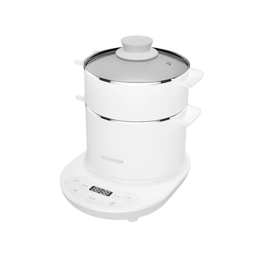Original Xiaomi Youpin CR-DR01 QCOOKER Multi-purpose Electric Heating Pot, CN Plug (White)