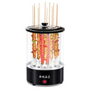 Household Electric Smokeless Automatic Vertical Rotary BBQ Machine, CN Plug (White)