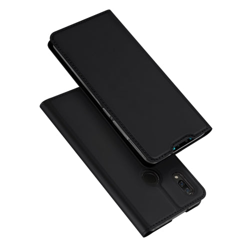 DUX DUCIS Skin Pro Series Horizontal Flip PU + TPU Leather Case for Huawei Y9 (2019) / Enjoy 9 Plus, with Holder & Card Slots (Black)