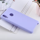 Solid Color Liquid Silicone Shockproof Case for Huawei Honor 8X(Purple)