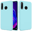 Solid Color Liquid Silicone Shockproof Full Coverage Case for Huawei P30 Lite (Sky Blue)