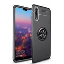 lenuo Shockproof TPU Case for Huawei P20 Pro, with Invisible Holder (Black Case+Black Holder)