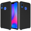 Solid Color Liquid Silicone Dropproof Protective Case for Huawei Nova 3 (Black)