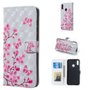 Butterfly Love Flower Pattern 3D Horizontal Flip Leather Case for Huawei Y7 (2019), with Holder & Card Slots & Photo Frame & Wallet