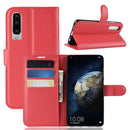 Litchi Texture Horizontal Flip Leather Case for Huawei P30, with Holder & Card Slots & Wallet (Red)