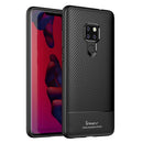 iPAKY Carbon Fiber Texture Soft TPU Case for Huawei Mate 20(Black)