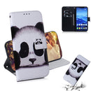 Panda Pattern Coloured Drawing Horizontal Flip Leather Case for Huawei Mate 20 Lite, with Holder & Card Slots & Wallet