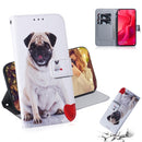 Pug Pattern Coloured Drawing Horizontal Flip Leather Case for Huawei Nova 4, with Holder & Card Slots & Wallet