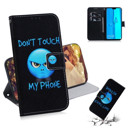 Anger Pattern Coloured Drawing Horizontal Flip Leather Case for Huawei Y9 (2019) / Enjoy 9 Plus, with Holder & Card Slots & Wallet