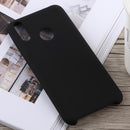 Solid Color Full Coverage Liquid Silicone Back Case for Huawei Honor 8C (Black)