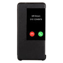 Litchi Texture Smart Horizontal Flip Leather Case for Huawei Mate 20, With Call Display ID (Black)