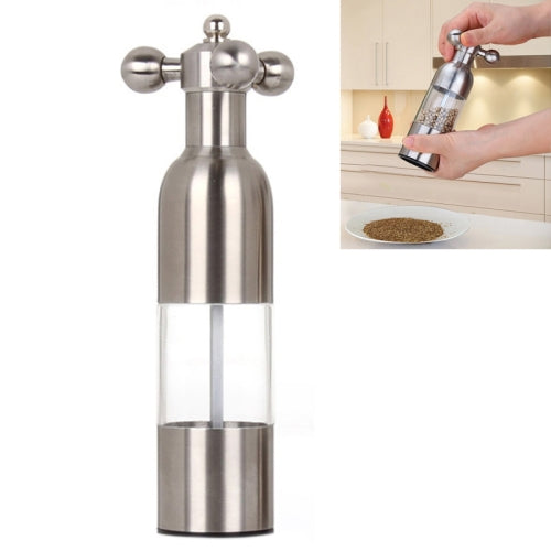 MICLAN Stainless Steel 304 Rudder Shape Grinder Pepper Grinding Machine, Size : L