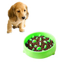 Pet Bowl Preventing Choking PP Materia Bowl (Green)