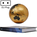 6 inch Bilingual Gold White Light Magnetic Levitation Globe + Book Shape Base Office Crafts Ornaments, EU Plug