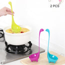 2 PCS Creative Nice Lake Monster Style Spoon,Random Color Delivery
