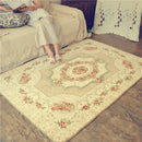 Rose Pattern Fuzzy Living Room Carpet Bedroom Bedside Mat, Size: 2m x 2.4m (Beige)