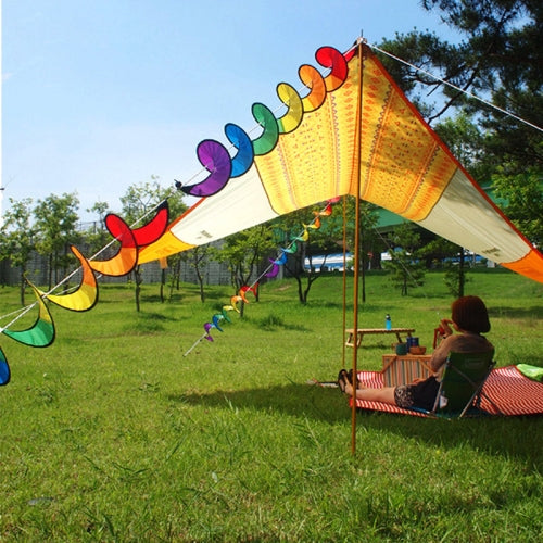 Outdoor Camping Rainbowtree Spinner Bunting Decoration, Size: 110*22 cm