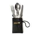 Three-Piece Stainless Steel Foldable Outdoor Cutlery