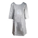 Half Sleeve Pet Apron Beauty Gown Pet Grooming Beautician Smock Waterproof Clothing Pet Store Aprons,L, Length: 95cm(Silver)