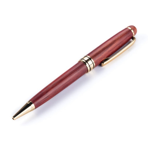 SamDi Birch Wooden Golden Trim Ballpoint Pen Office Stationery