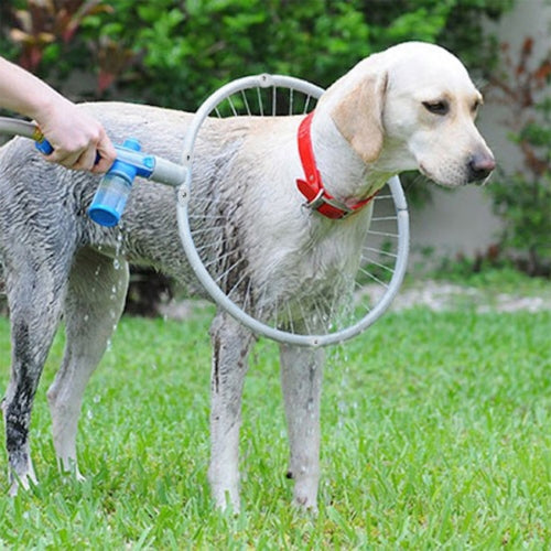 Woof Washer Fashion Creative 360 Degrees Clean Pet Washer Cleaner Shower Spray Dog Puppy Washer, Folding Size: 28.0 x 17.0 x 2.2cm