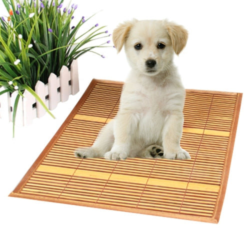 Pet Summer Cooling Sofa Protecting Sleeping Bamboo Mat, Size: L (67*40cm)