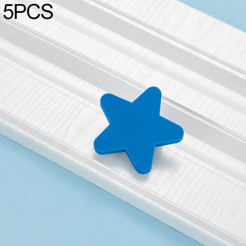 5 PCS Great Blue Star Pattern Shockproof Modern Cartoon Children Drawer Cabinet Handle