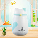 250mL Lovely Cartoon Bells Cat Stainless Steel Mug Children Girl Portable Cup(Blue)