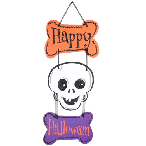 Halloween Hanging Skull Pendant Party Ornament Decorative Cardboard, Size: 40*17cm