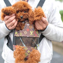 Pet Own Backpack / Pet Portable Outgoing Bag / Chest Four Hole Bag Double Shoulder Straps Small , Chest Measurement:30cm , Random Color Delivery