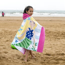 Towel To Wear Hooded Cloak Bath Towel Absorbent Bathrobe Swim Clothes for Adult / Children, Size: 76 x 127cm