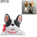 2 PCS Home Decoration Originality French Bulldog Tie 3D Magnetic Buckle Fridge Paste