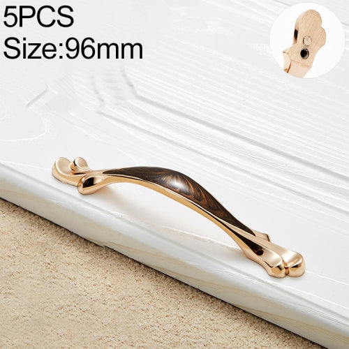 5 PCS 6587_96 Black Walnut Drawer Cabinet Handle