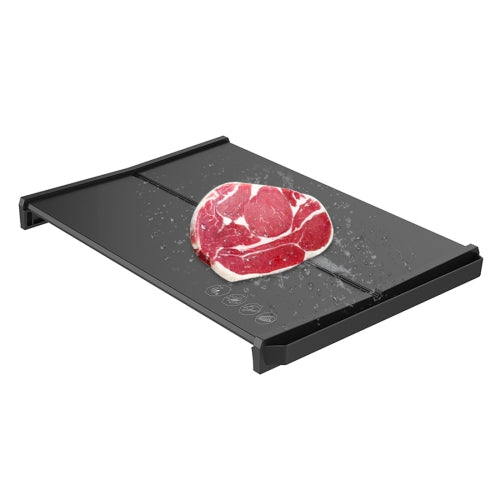 Kitchen Tool IP89 Rapid Defrosting Tray Thawing Plate Frozen Food Defrost (Black)