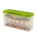 Plastic Multi-layer Food Storage Box Kitchen Refrigerator Preservation Container, Random Color Delivery