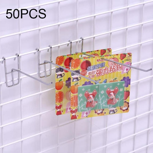 50 PCS 3.5mm Supermarket Iron Grid Shelf Hook, Length: 15cm
