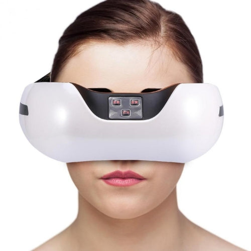 Ifan-918 3D Green Light Training Simulated Acupuncture Eye Massager, Support USB Charging (White)