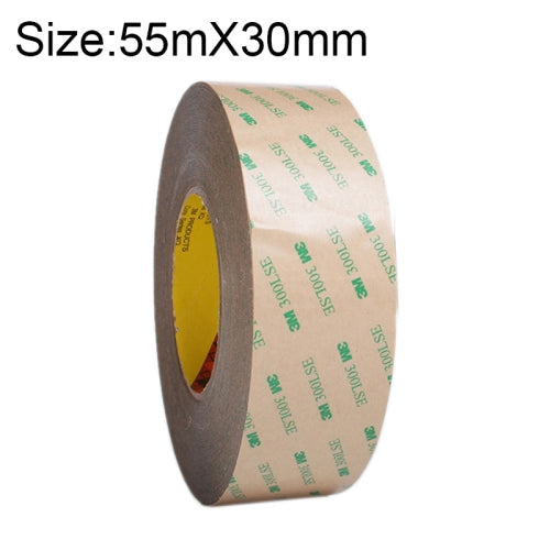 3M300LS 3M Super Adhesive Ultra-thin Transparent and High-temperature Resistant Double-sided Traceless Tape, Size: 55m x 25mm