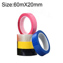 5 Volumes High-Temp Insulation Adhesive Mara Tape for Transformer Motor Capacitor Coil Wrap, Size: 60m x 20mm, Random Color Delivery