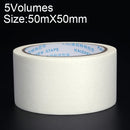 5 Volumes High Adhesion Decoration Spraying Masking office Writing Beautiful Paper Tape, Size: 50m x 50mm