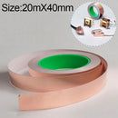 Pure Copper Double-sided Conductive Copper Foil Tape Signal Masking Tape, Size: 20m x 40mm