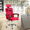 RC-10-1 Computer Chair Office Chair Home Esports Net Cloth Lifted Rotated Recliner Chair with Aluminum Alloy Feet (Red)