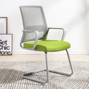 TO-329 Computer Chair Office Chair Home Back Chair Comfortable Simple Desk Chair Gray Frame Bow Chair (Green)