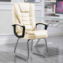 QZ-7 Home Modern Simple Computer Chair Office Boss Chair Conference Chair (Beige)