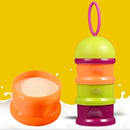 Balcherlam Portable Independent Layered Colorful Three Layers Milk Container, Random Color Delivery