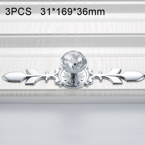 3 PCS 8102 Single Hole Diamond Cabinet Coffee Table Wine Cabinet Door Glass Ball Handle